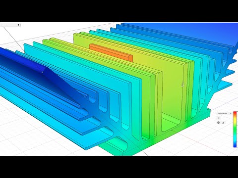 Видео: Тепловое моделирование радиатора процессора в Fusion 360: руководство по анализу теплопередачи