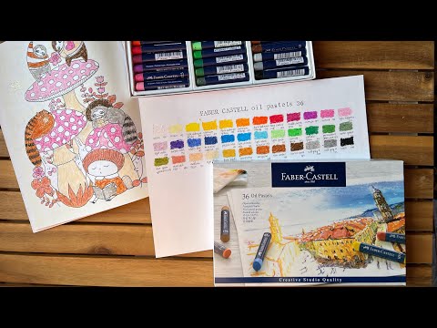 Видео: Обзор Масляная пастель Faber Castell