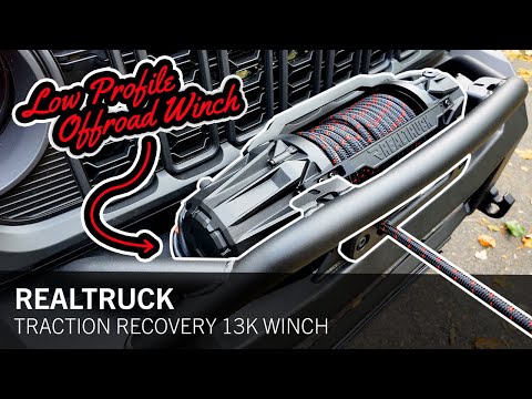Видео: Установка и обзор лебёдки RealTruck Traction Recovery 13 000 фунтов | Настройка для джипов и внед...