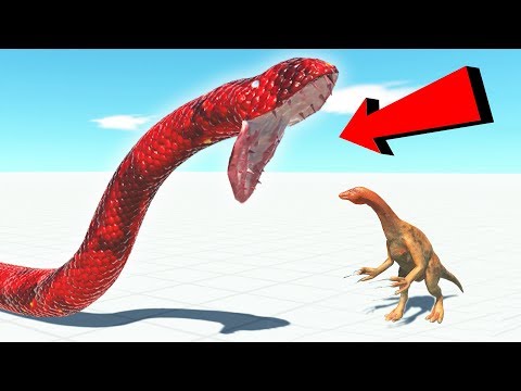 Видео: ЗМЕЯ ГИГАНТ ПРОТИВ ДИНОЗАВРА, БИТВЫ ЖИВОТНЫХ!  | Animal Revolt Battle Simulator