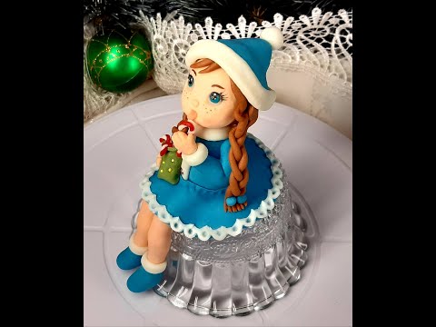 Видео: МАЛЕНЬКАЯ МОДНИЦА С КОНФЕТАМИ!!! ФИГУРКА ИЗ ДОМАШНЕЙ МАСТИКИ!