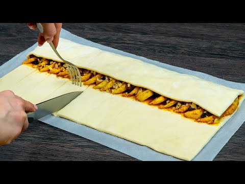 Видео: Вкуснее, чем торт! Десерт из слоеного теста, приготовленный уникальным способом