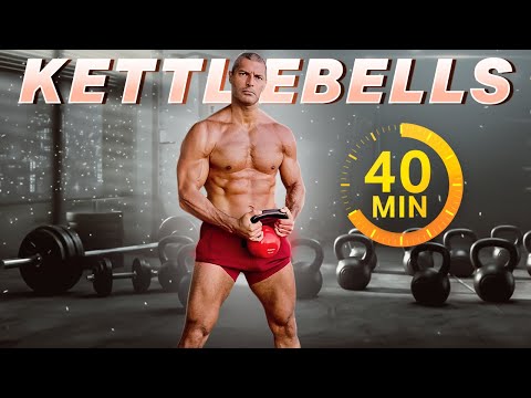 Видео: Полное тело в огне 🔥 40-минутная силовая тренировка с гирями и собственным весом