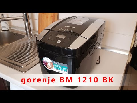 Видео: Хлебопечь Gorenje BM 1210BK Видео обзор | Распаковка и первое выпекание хлеба | bread machine