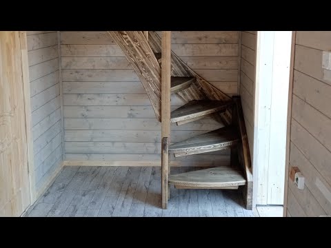 Видео: Компактная лестница. Тот случай когда очень мало места.