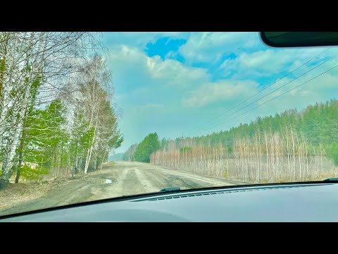 Видео: Едем далее на север ! Дорога из Синячихи в Махнево местами исчезает)