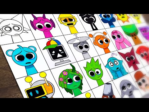 Видео: Рисунок Incredibox Sprunki Corruption Compilation Часть 4