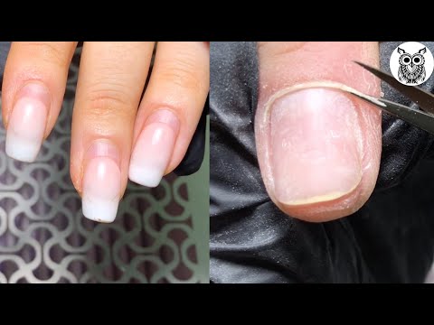 Видео: Наращиваем прозрачные СТИЛЕТЫ || Наращивание на формы пошагово