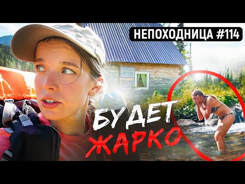 Видео: НАШЛА В ГОРАХ ЛЕДНИК И СЛЕДЫ МЕДВЕДЯ. ЖИВУ В ТАЁЖНОЙ ИЗБЕ. НЕПОХОДНИЦА