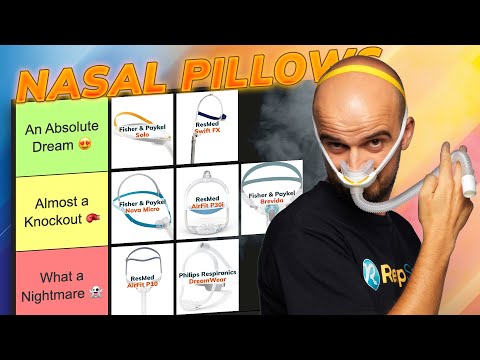 Видео: Каждая маска для СИПАП-терапии с носовой подушечкой ЧЕСТНО оценена || Список уровней 📈