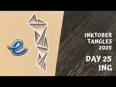 Видео: Inktober Tangles 2025 - День 25 - Инг