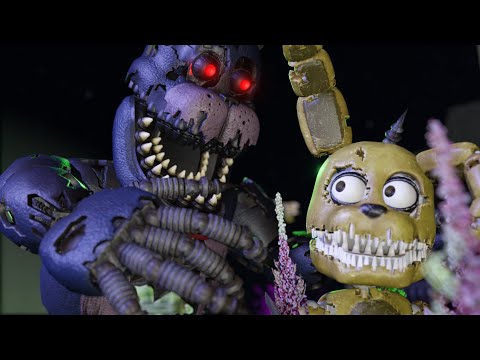 Видео: Плюштрап спасается от КОШМАРОВ во FNAF 4 (1 Ночь ) SFM Анимация