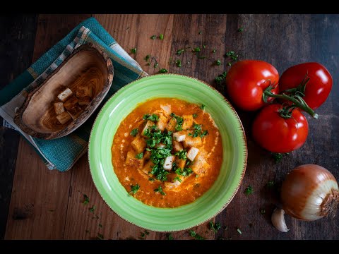 Видео: Этот итальянский томатный суп очень ароматный.