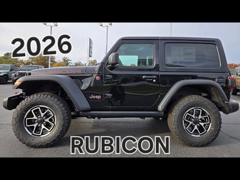 Видео: ПЕРВЫЙ ВЗГЛЯД: Jeep Wrangler Rubicon 2026 года (2 двери) в черном цвете