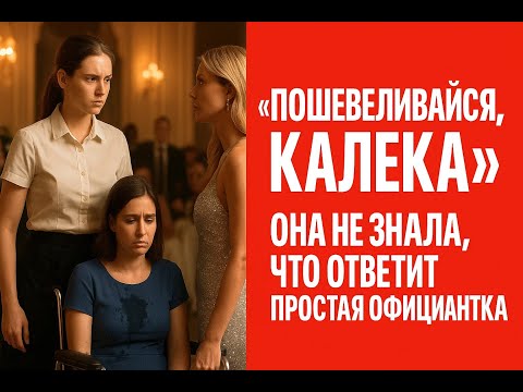 Видео: Её назвали «калекой» на вечере элиты. Ответ простой официантки заставил замолчать весь зал