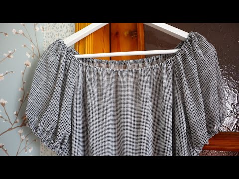Видео: Блузка на лето, для которой не нужны мерки и выкройка. Сшить проще простого, а сидит отлично