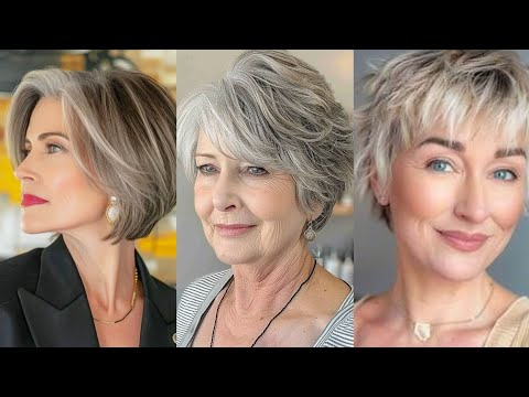 Видео: Стрижка для женщин 50+, 60+ и 70+ — женская стрижка