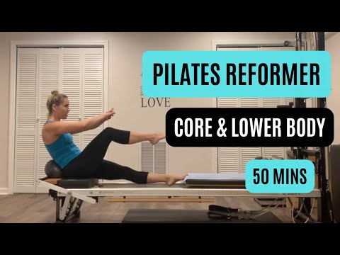 Видео: пилатес реформер работа всего тела с мини-мячом #55