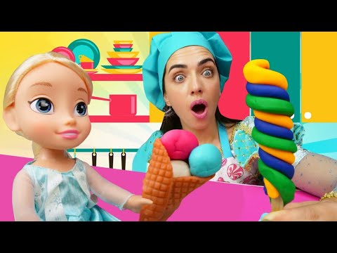 Видео: Эльза Холодное Сердце и игры в готовку! Сборник видео для девочек.