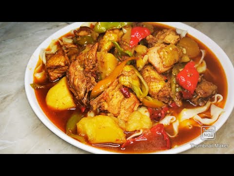 Видео: Блюдо из курицы "Дапан джи" 🐓Chicken dish “Da Pan Ji” 🤤