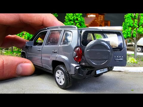 Видео: Моделька Нива Тревел новинка Технопарк. Про машинки