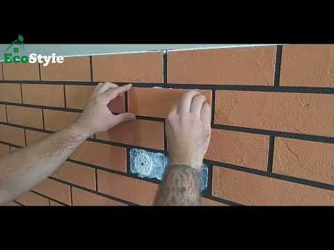 Видео: Монтаж клинкерных термопанелей EcoStyle