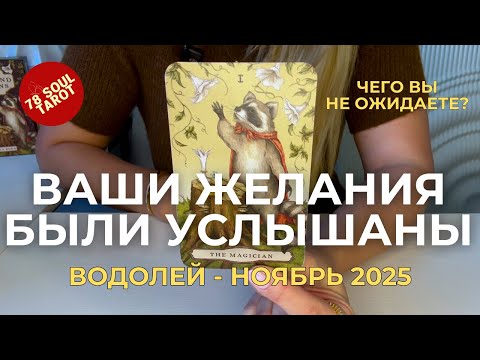 Видео: ВОДОЛЕЙ : Ваши желания были услышаны! - ЧЕГО ВЫ НЕ ОЖИДАЕТЕ? | Ноябрь 2025 таро прогноз