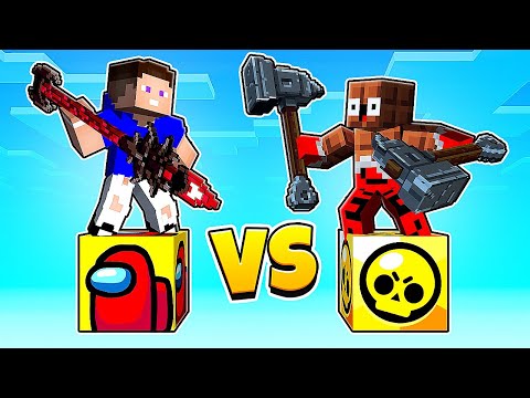 Видео: Битва ИГР: AMONG US Лаки Блок vs BRAWL STARS ЛакиБлок в Майнкрафт !