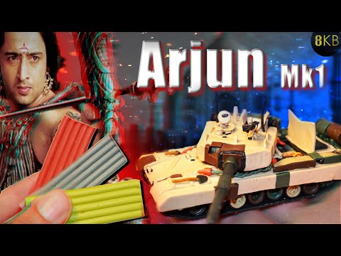 Видео: Индийский Танк -Arjun Mk1! Танк разработанный в Индии. Пластилин!