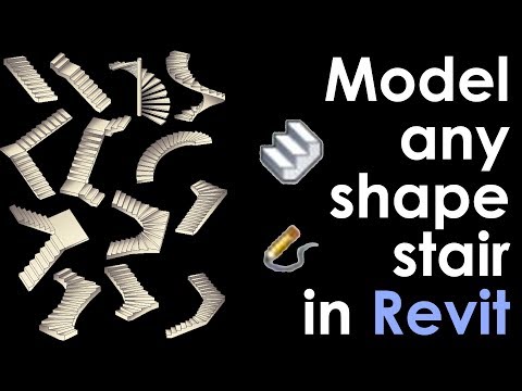 Видео: Моделирование лестницы любой формы в учебном пособии Revit