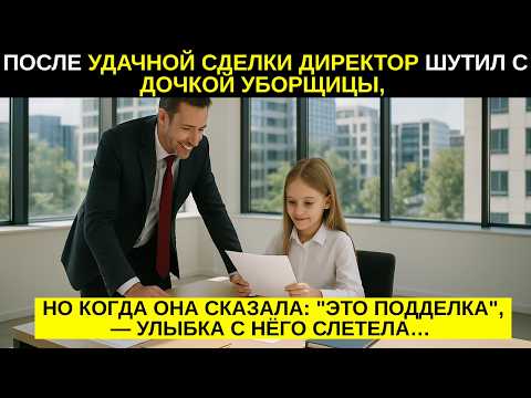 Видео: Простите, дядя, но этот договор подделка, взглянув куда показала малышка, улыбка слетела с лица...