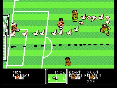 Видео: Kunio Kun no Nekketsu Soccer League  Goal 3  бамбический футбол Dendy Денди NES Nintendo Famicom