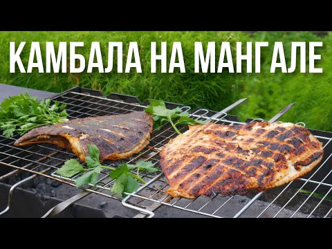 Видео: Королевская камбала на мангале