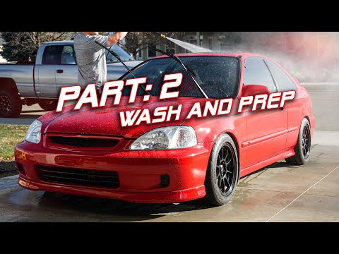 Видео: Продолжаем безупречную отделку экстерьера Honda Civic! | Часть 2 (Полная мойка и подготовка)