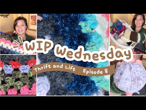 Видео: Среда в процессе | Thrift & Lift, выпуск 8 | Выбор уютной пряжи + прогресс в создании одеяла