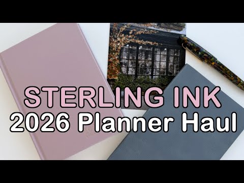 Видео: Планировщик Sterling Ink 2026 | Обзор полного планировщика формата B6 и тонкого стандартного план...