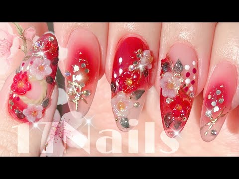 Видео: Цветочные ногти🌸ASMR👂 Как сделать дизайн ногтей