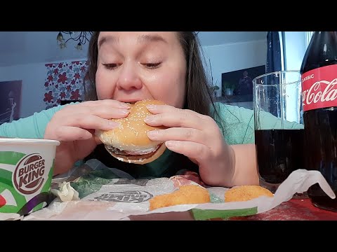 Видео: МУКБАНГ💥Жратва из BURGER KING😋Кабы не ПОМЕРЕТЬ🙈Исправила ситуацию НОРМАЛЬНОЙ ЕДОЙ☝️