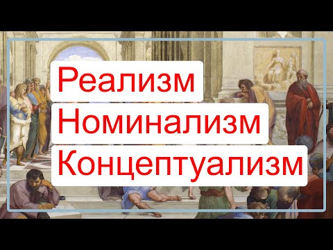 Видео: Реализм, номинализм, концептуализм. Просто и доступно.