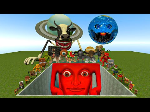 Видео: Мемы ИИ Brainrot против боссов-чачечичачачи в гигантской яме – Gmod Chaos