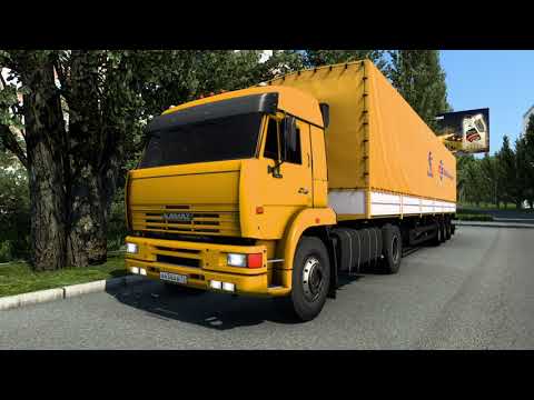Видео: ETS 2, тот самый КамАЗ 5460 из сериала "Дальнобойщики 2".