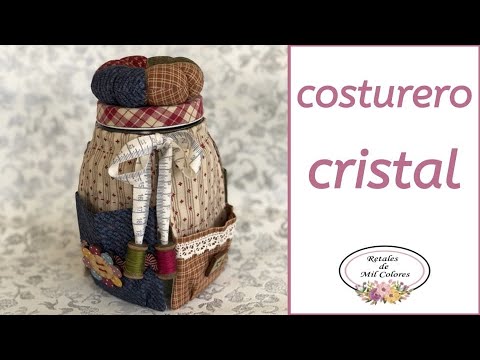 Видео: 24. Стеклянная банка для швейных принадлежностей.