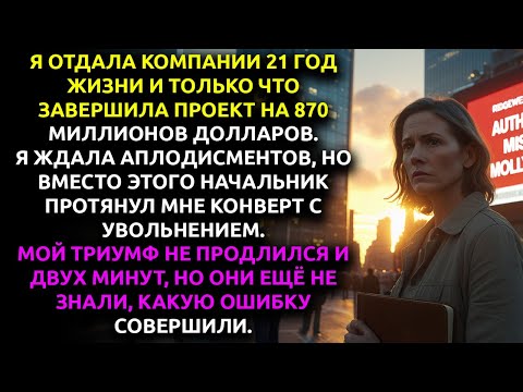 Видео: Я создала проект на $870 МИЛЛИОНОВ, а босс вышвырнул меня на улицу. Моя МЕСТЬ была сладкой.