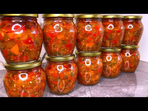 Видео: Зимой пальчики оближешь. ИКРА ИЗ Баклажанов на зиму. Готовьте сразу побольше! Самый вкусный Рецепт!