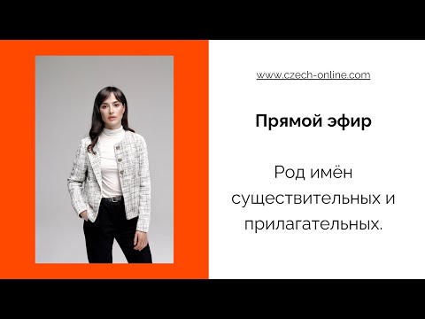 Видео: Роды имён существительных и прилагательных в чешском Прямой эфир