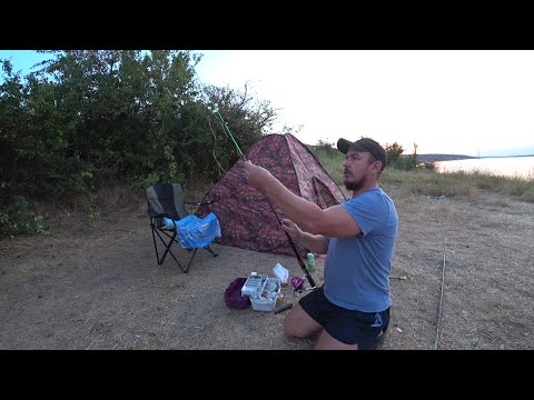 Видео: Риболовля з ночівлею на лимані.