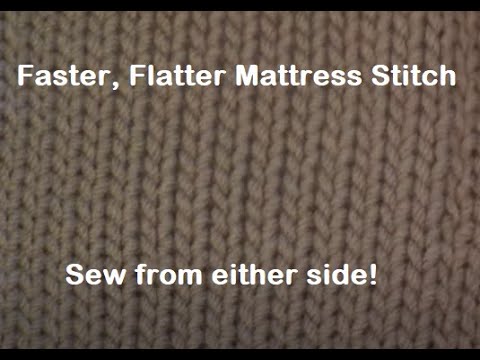 Видео: Более быстрый и плоский матрасный шов. Сшивание с любой стороны! Диана Салливан