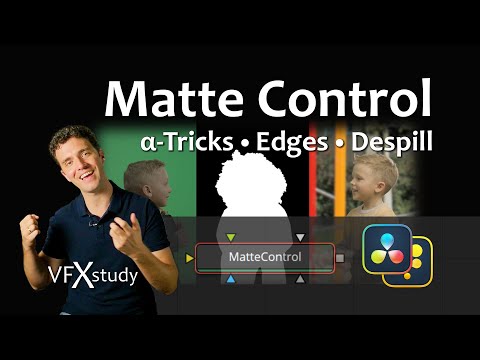 Видео: Matte Control в DaVinci Resolve и Fusion — улучшенные маски, удаление пятен, повторное освещение...