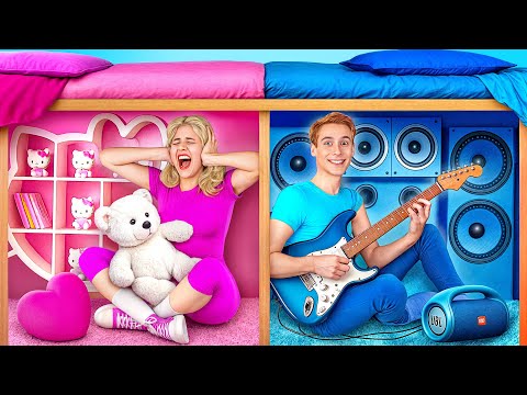 Видео: Мальчики против Девочек | Секретные Домики под Кроватью от Multi DO Girls