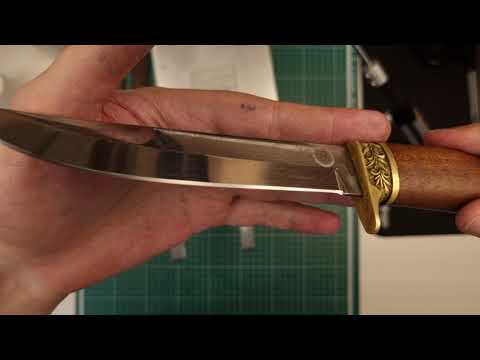 Видео: Заточка ножа из стали 65X13 после наждака
